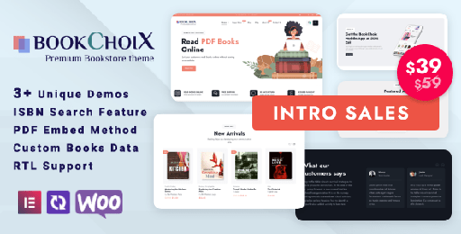 Choix  Bookstore Elementor WooCommerce WordPress Theme