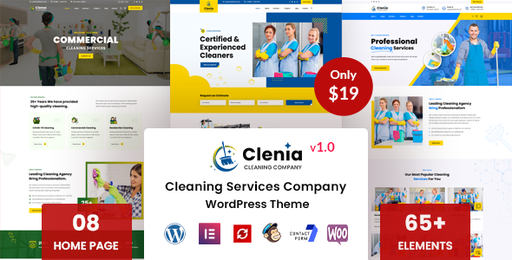 Clenia  Cleaning Services WordPress Theme