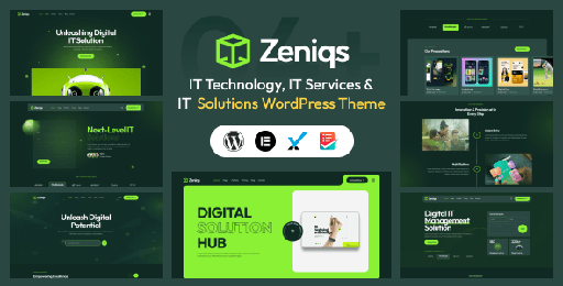 Zeniqs  Technology and IT Solutions WordPress Theme
