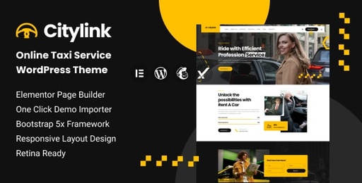 Citylink  Online Taxi Service WordPress Theme