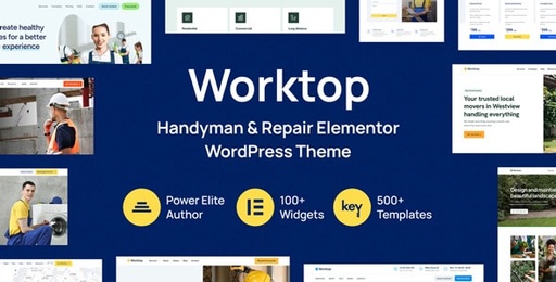 Worktop  Handyman &amp; Repair Elementor WordPress Theme