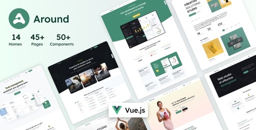 Around  Vue Multipurpose Landing Template