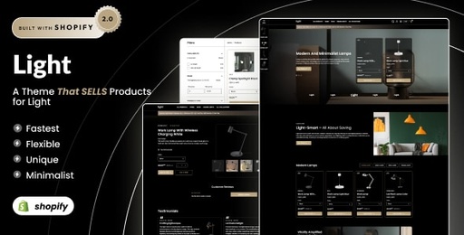 Light  Interior Decor &amp; Lamps Shop Shopify Theme