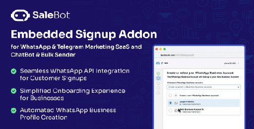 SaleBot WhatsApp Embedded Signup Addon for SaleBot