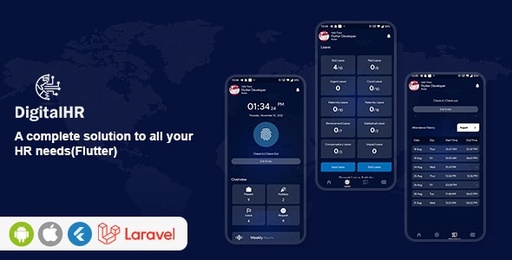 DigitalHR  A Complete HR Management System (Flutter)