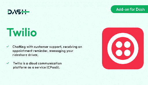 Twilio  Dash SaaS Add-on