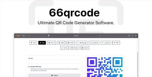 66qrcode  Ultimate QR Code Generator &amp; URL Shortener (SAAS)
