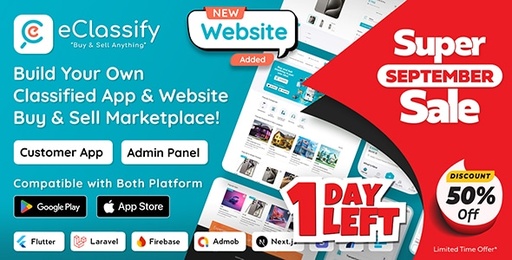 eClassify  Classified Buy and Sell Marketplace Flutter App with Laravel Admin Panel