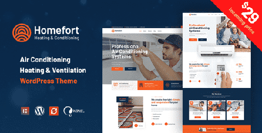 Homefort  Air Conditioning &amp; Heating WordPress Theme