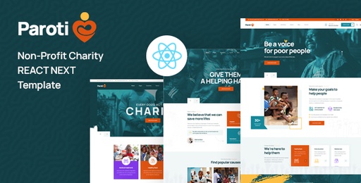 Paroti  React Next Non Profit Charity Template