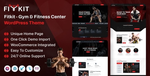 Fitkit  Gym and Fitness Center WordPress Theme