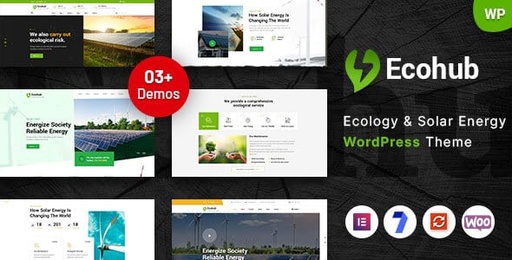 Ecohub  Ecology &amp; Solar Energy WordPress Theme