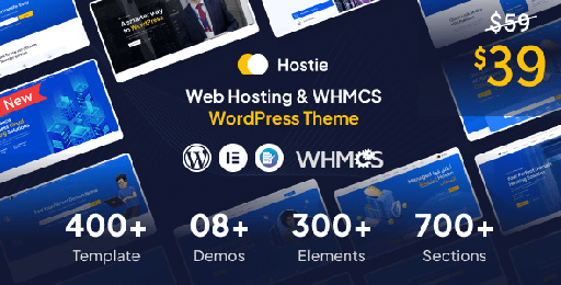 Hostie  Web Hosting &amp; WHMCS WordPress Theme