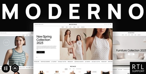 Moderno  Fashion &amp; Furniture Store WooCommerce Theme