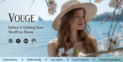 Vouge  Fashion Clothing WordPress Theme