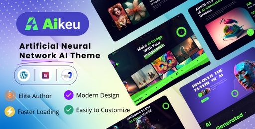Aikeu  Artificial Neural Network AI WordPress Theme Template