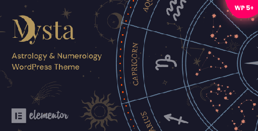 Mysta  Astrology &amp; Numerology WordPress Theme