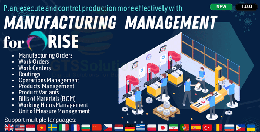 Manufacturing Management plugin for RISE CRM