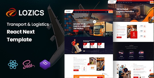 Lozics  Transport &amp; Logistics React Template