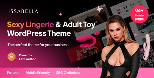 Issabella  Sexy Lingerie Adult Toy Shop WordPress Theme