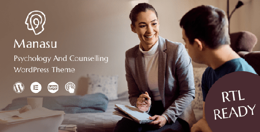 Manasu  Psychology and Counseling WordPress Theme
