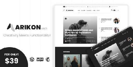 Arikon  A Responsive WordPress Blogging &amp; Magazine Theme