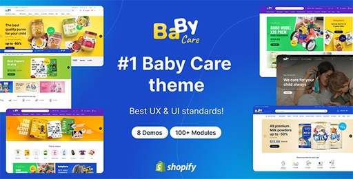BabyCare  Kids Baby Store Shopify 2.0 Theme