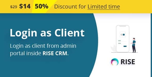 Login as Client plugin for RISE CRM