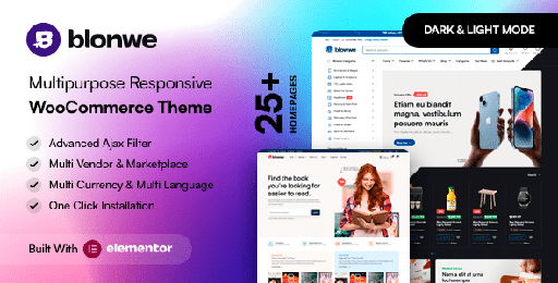Blonwe  Multipurpose WooCommerce Theme