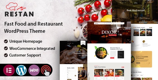 Restan  Restaurant WordPress Theme