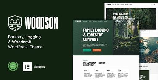 Woodson  Forestry &amp; Logging WordPress Theme