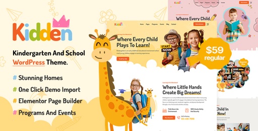 Kidden  Children Kindergarten WordPress Theme