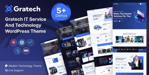 Gratech  IT Service And Technology WordPress Theme