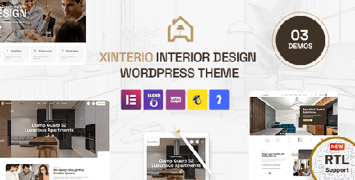 Xinterio  Interior Design WordPress Theme + RTL
