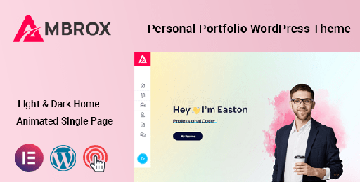 Ambrox  Personal Portfolio Resume Theme