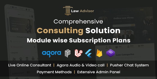 LawAdvisor  Seamless Tele-Advisory Platform &amp; Virtual Legal Services with Flutter Apps, Web &amp; Admin