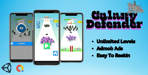 Galaxy Defender  Unity Hyper Casual Game