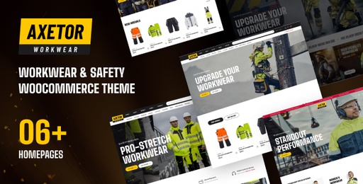 Axetor  Workwear &amp; Safety WooCommerce Theme