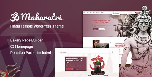 Maharatri  Hindu Temple WordPress Theme
