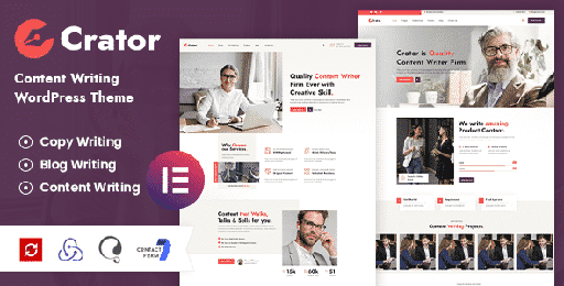 Crator  Content Writer WordPress Theme