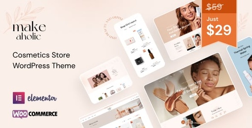 Makeaholic  Beauty Cosmetics WordPress Theme