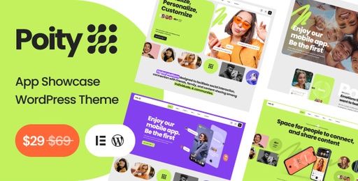 Poity  Technology &amp; App Showcase WordPress Theme