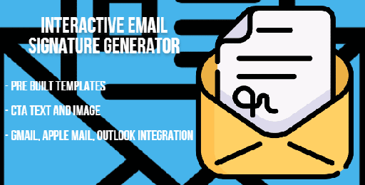 Interactive Email Signature Generator with Pre Built Templates