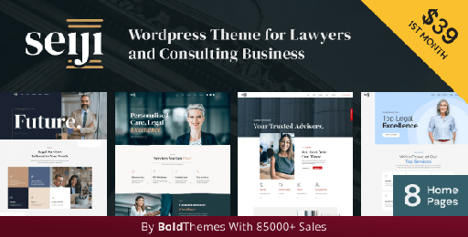 Seiji  WordPress Theme for Lawyers &amp; Business