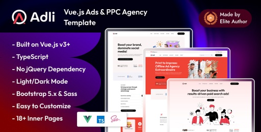 Adli  Vuejs Advertising Agency Template