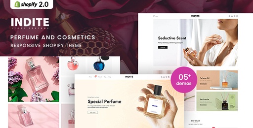 Indite  Perfume &amp; Cosmetics Shopify 2.0 Theme