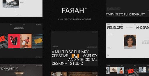 Farah  AJAX Creative Portfolio WordPress Theme