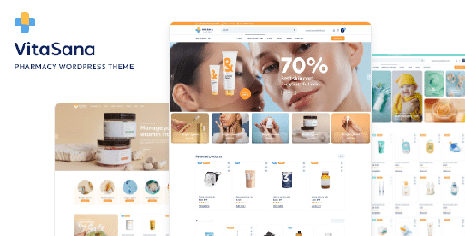 VitaSana  Pharmacy &amp; Medical Store WordPress Theme