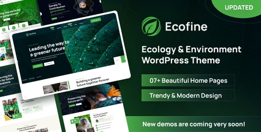Ecofine  Ecology &amp; Environment WordPress Theme