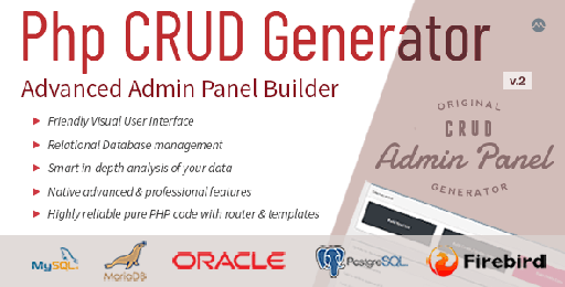 PHP CRUD Generator  Advanced Database Admin Panel Builder